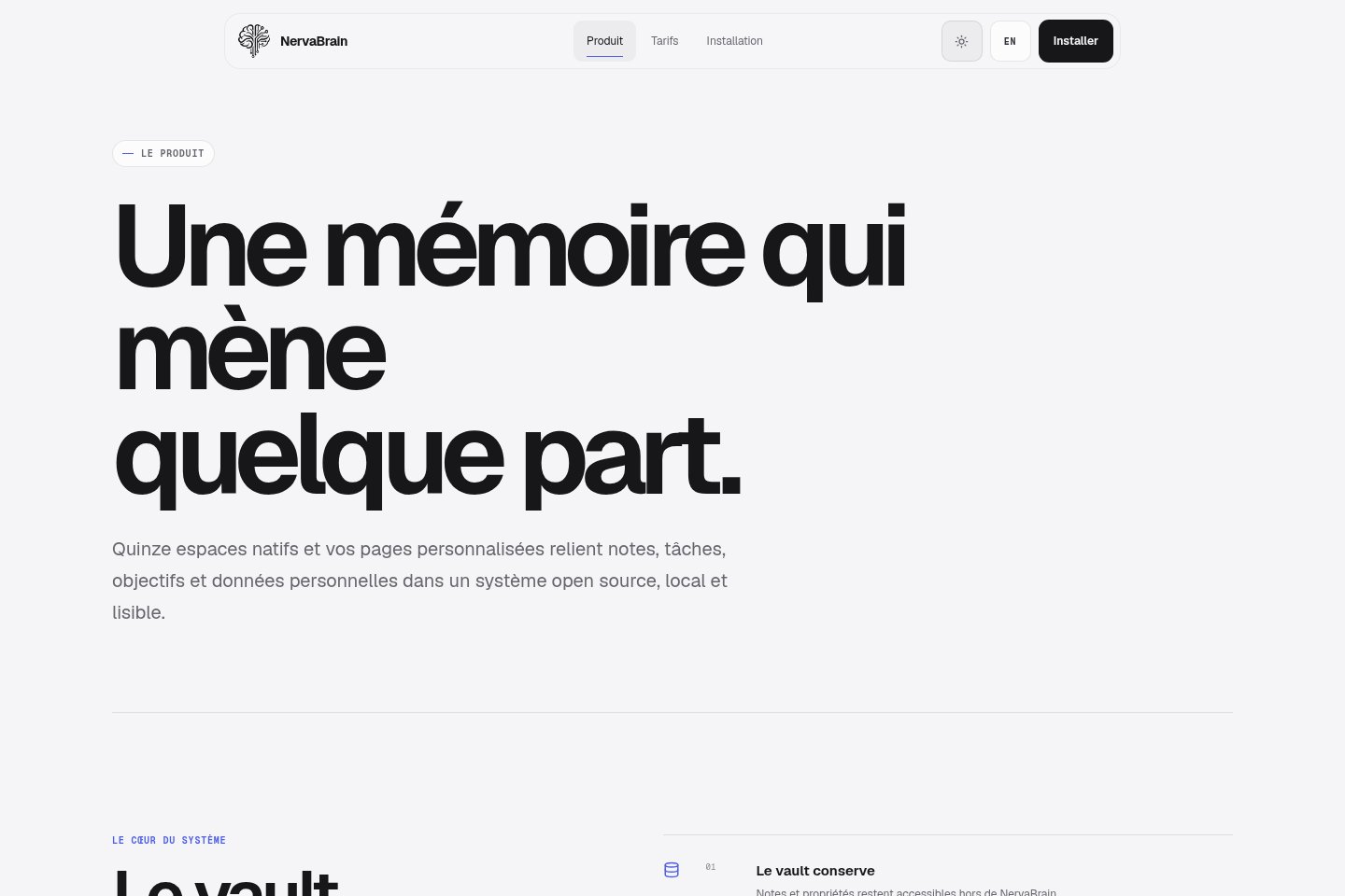 Aperçu du site NervaBrain